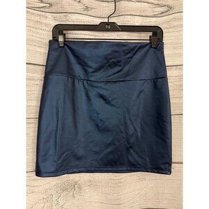 NWOT Blue Metallic Stretch Mini Skirt Size 1XL
